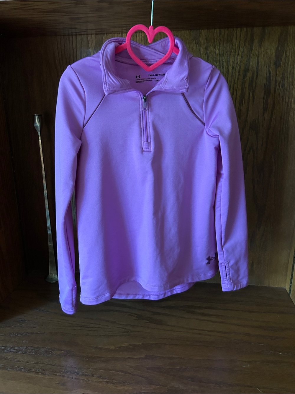 Under Armour Lavender Pink Half-Zip Pullover youth XS